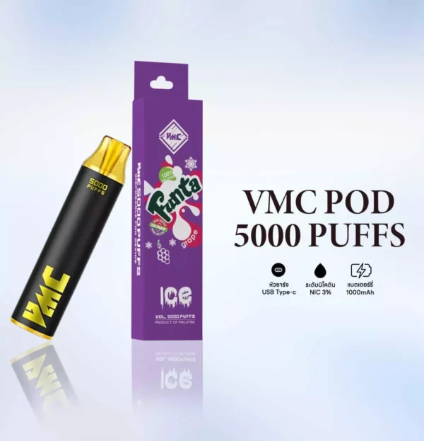 VMC 5000 puff Fanta Grape